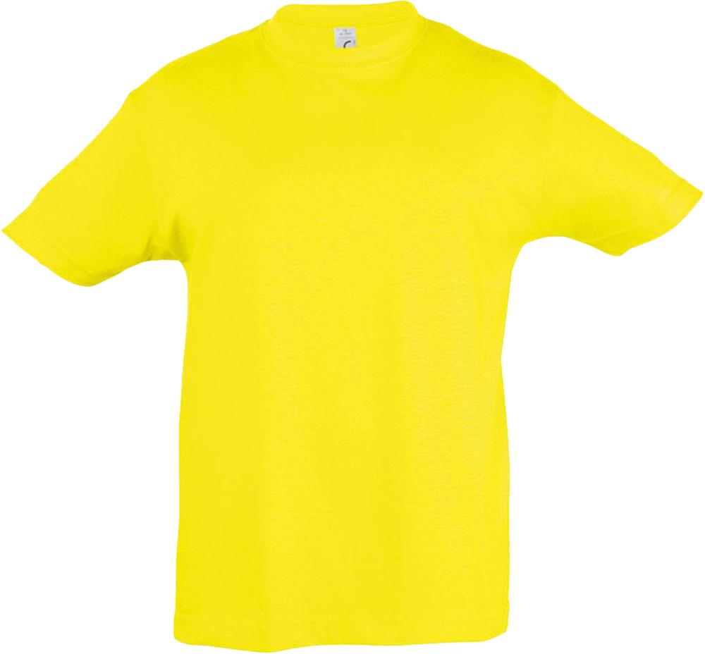 Футболка детская REGENT KIDS 150, желтая (лимонная)