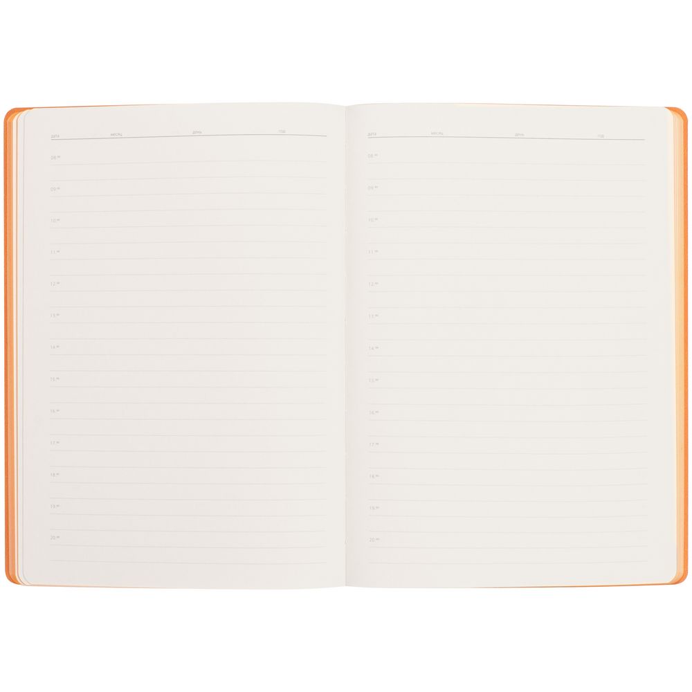 Ежедневник Flexpen Black ver.2, недатированный, черный со светло-оранжевым
