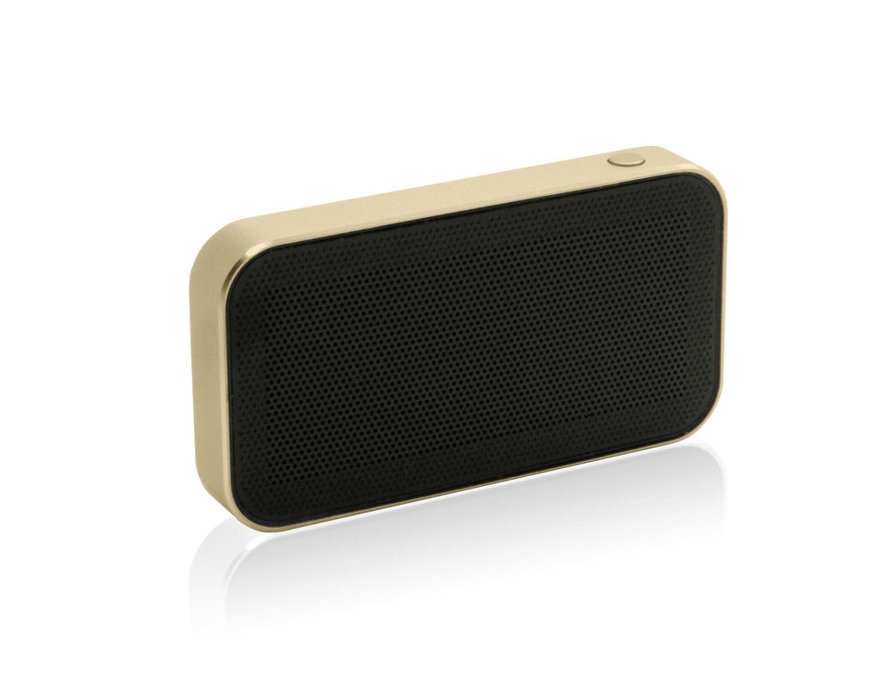 Беспроводная Bluetooth колонка microSpeaker, светло-золотистая
