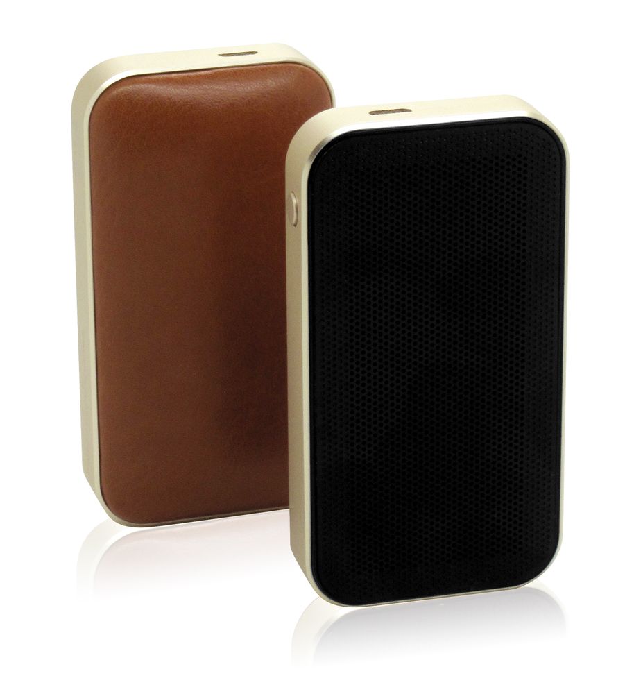 Беспроводная Bluetooth колонка microSpeaker, светло-золотистая