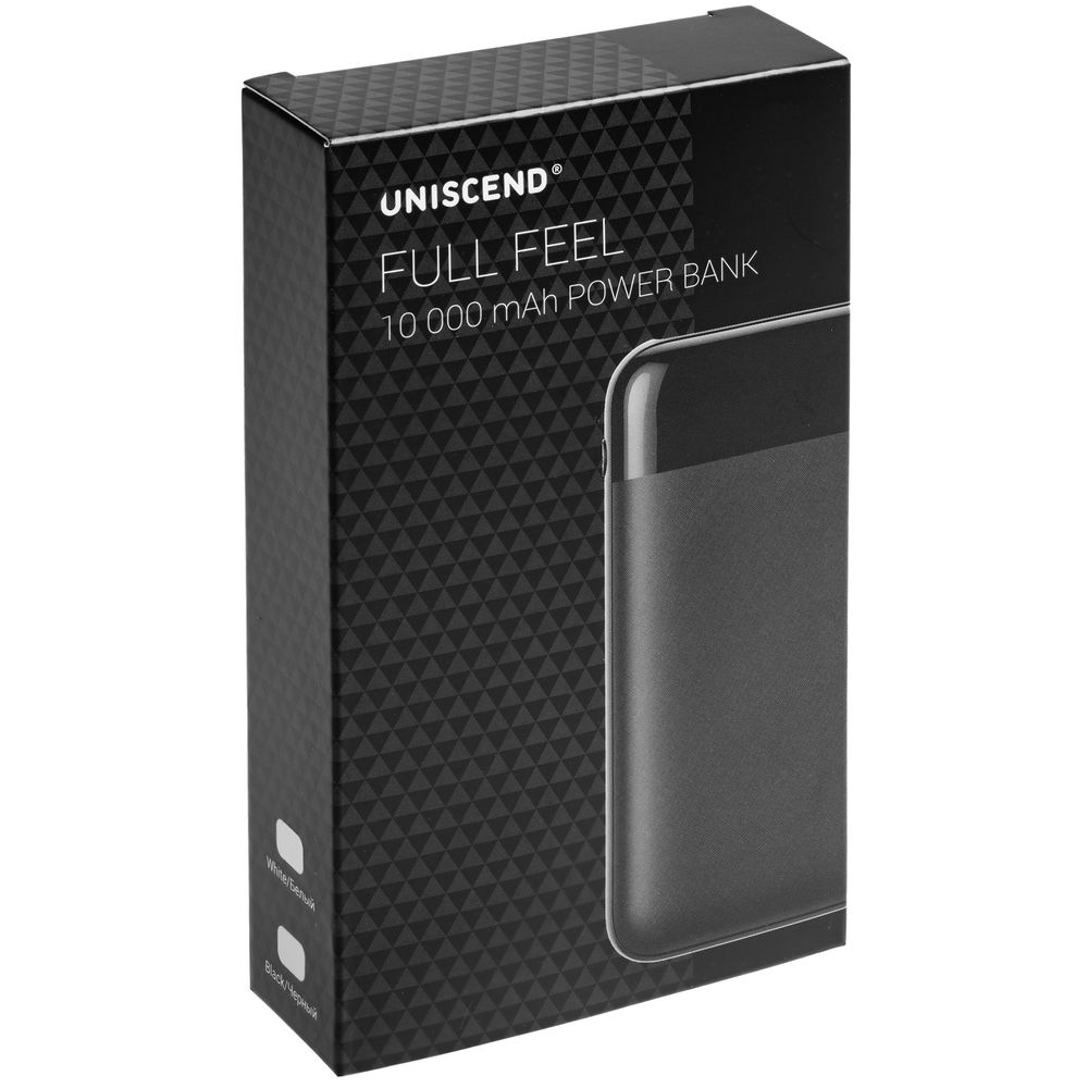 Внешний аккумулятор Uniscend Full Feel 10000 mAh с индикатором, белый