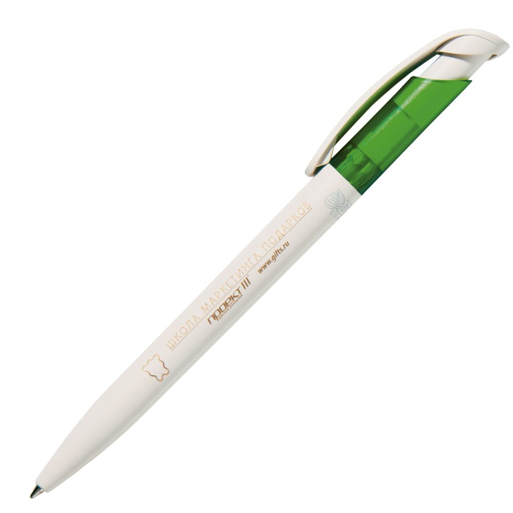 Авторучка BIO-PEN, с зеленой вставкой