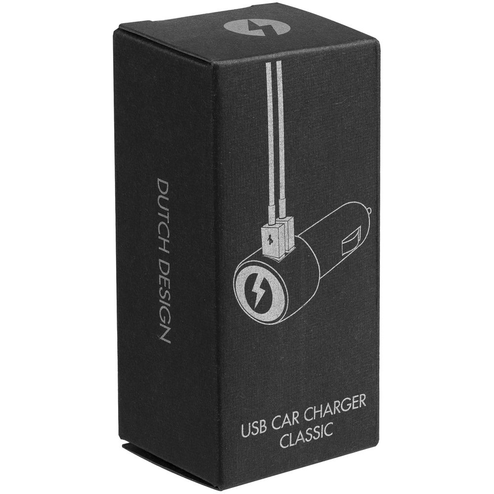 Автомобильное зарядное устройство LOGOCHARGER, белое