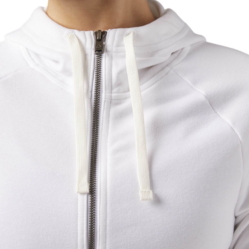 Толстовка женская Elements French Terry Full Zip, белая