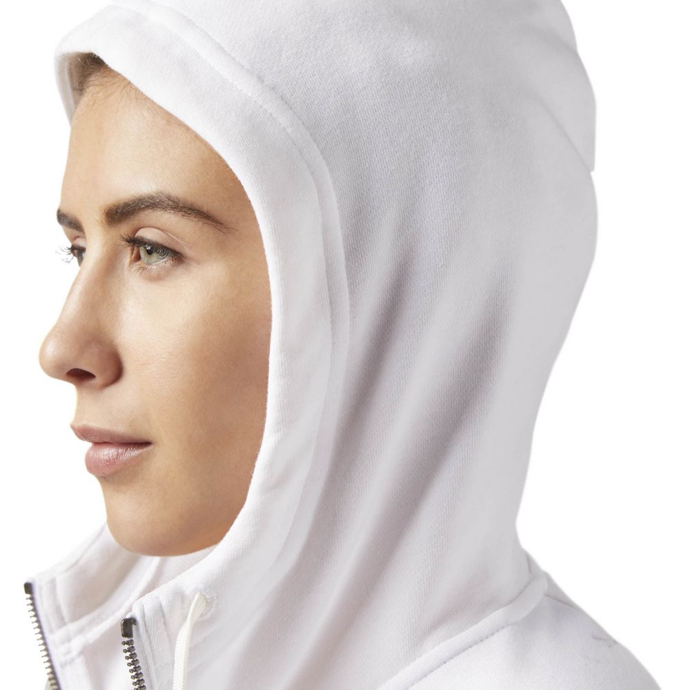 Толстовка женская Elements French Terry Full Zip, белая