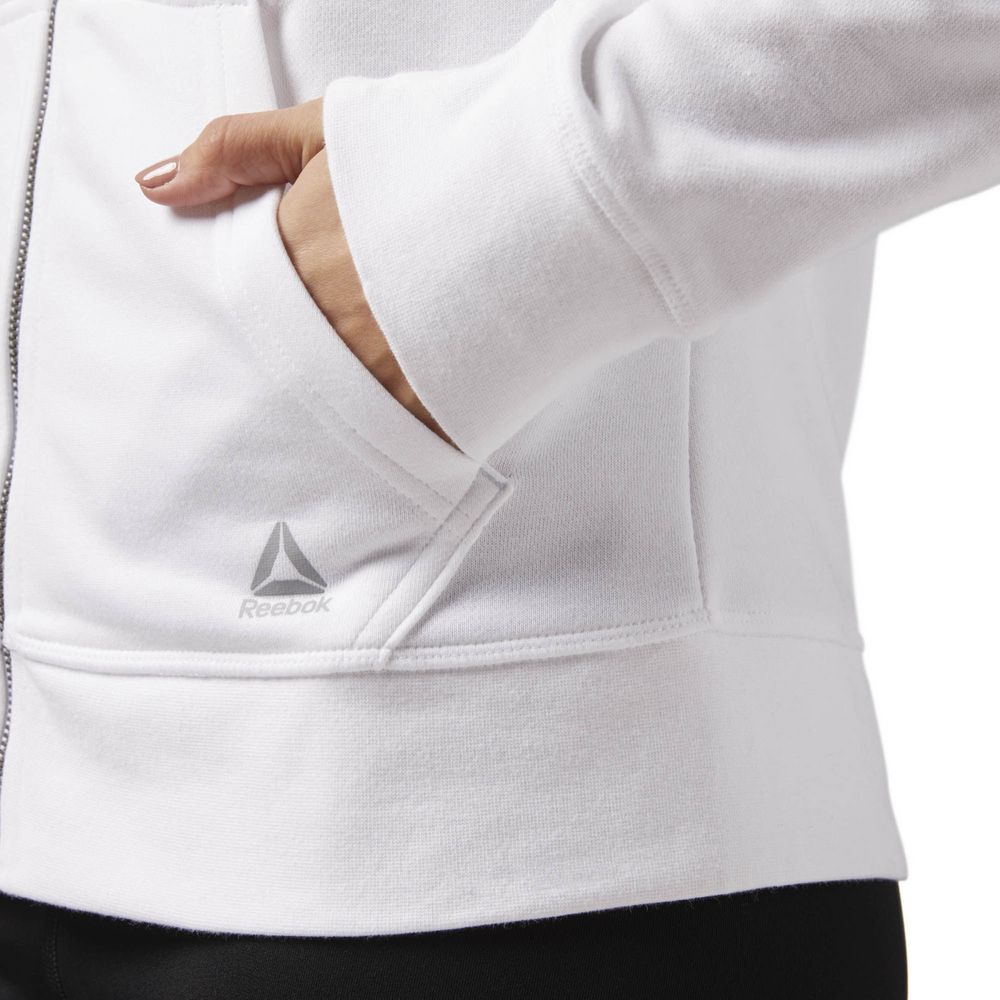 Толстовка женская Elements French Terry Full Zip, белая