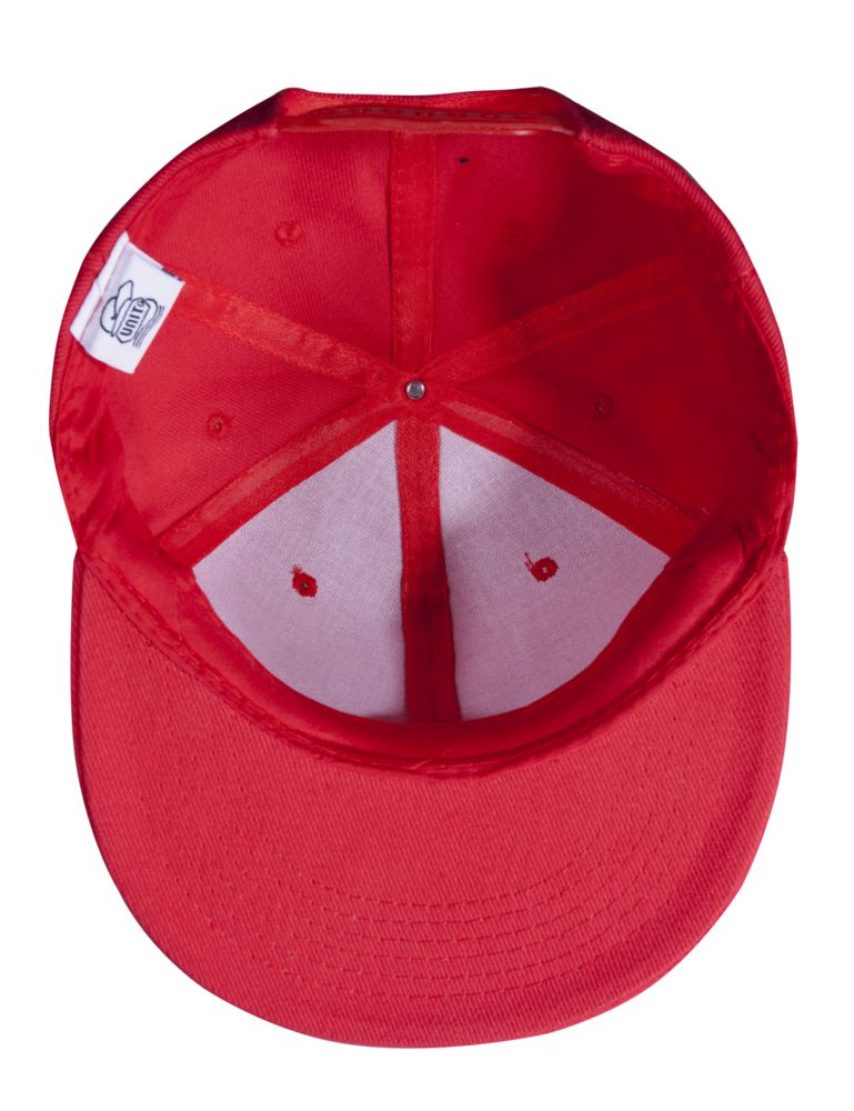Бейсболка Unit Snapback с плоским козырьком, красная