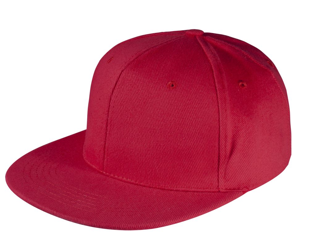 Бейсболка Unit Snapback с плоским козырьком, красная