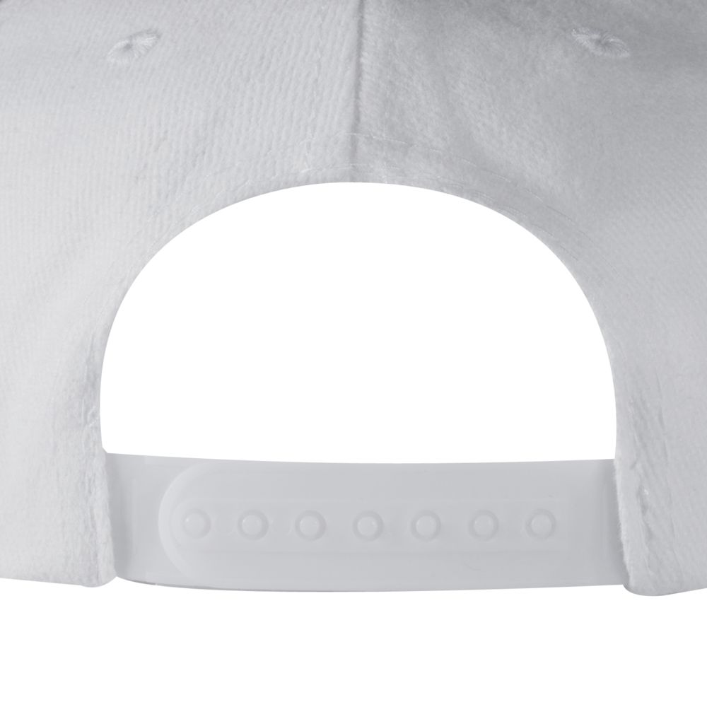 Бейсболка Unit Snapback с плоским козырьком, белая