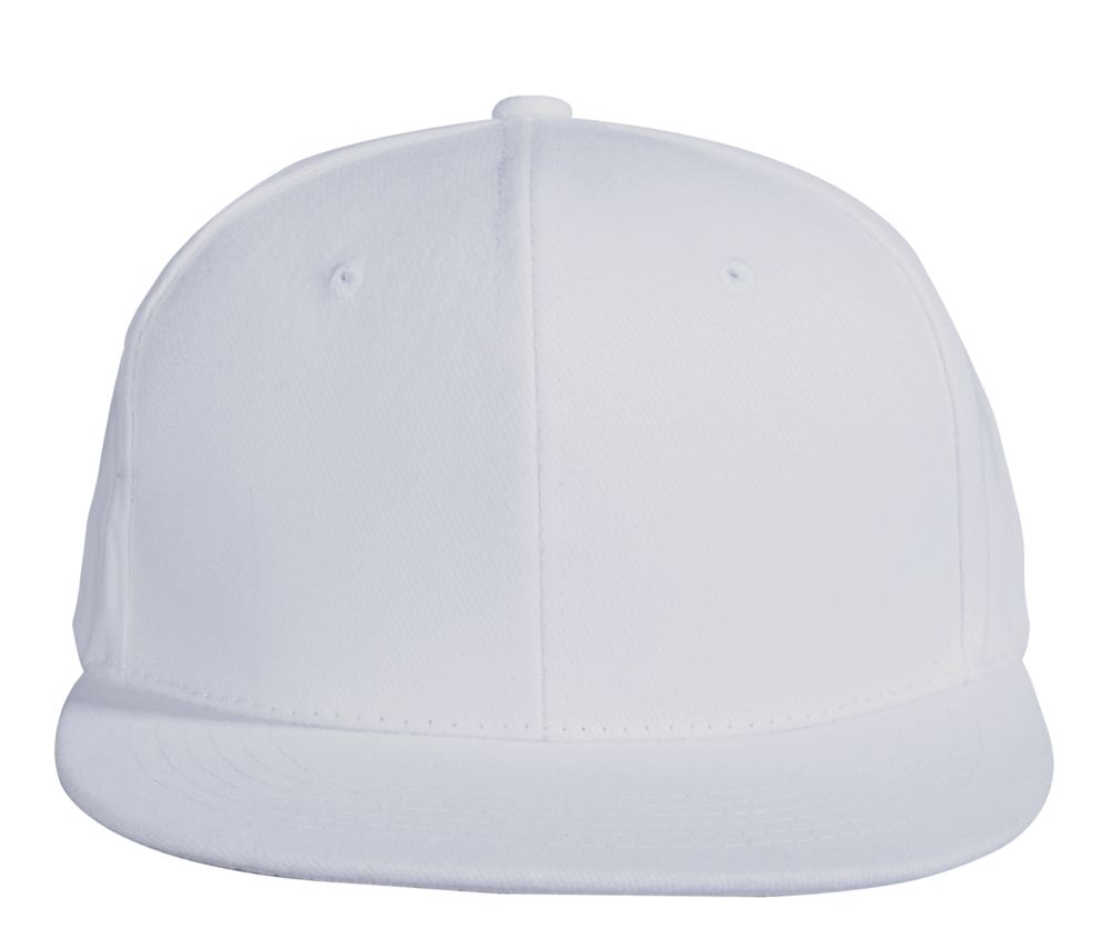 Бейсболка Unit Snapback с плоским козырьком, белая