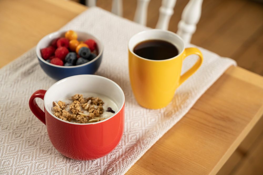 Кружка Good morning, бежевая