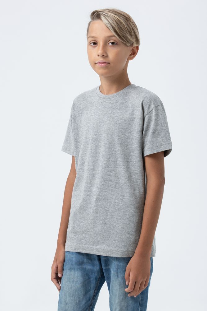 Футболка детская REGENT FIT KIDS, серый меланж