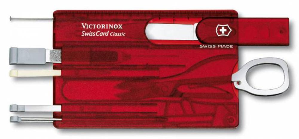 Набор инструментов SwissCard, красный