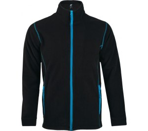 Куртка мужская NOVA MEN 200, черная с ярко-голубым
