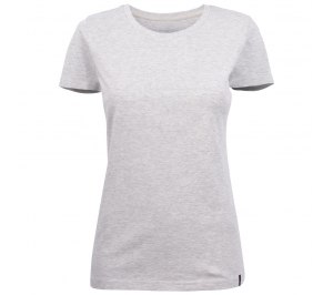 Футболка женская Ladies American U, светлый меланж