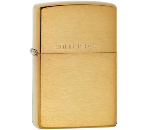 Зажигалка Zippo Classic Brushed, золотистая