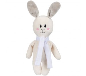 Игрушка Beastie Toys, заяц с белым шарфом