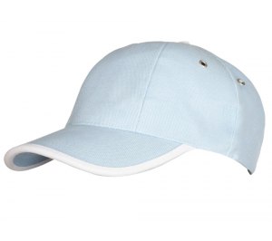 Бейсболка UNIT TRENDY, голубая с белым