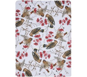 Флисовый плед Winter Bird