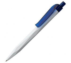 Ручка шариковая Prodir QS20 PMT-T, бело-синяя