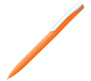 Ручка шариковая Pin Soft Touch, оранжевая