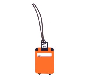 Бирка для багажа Trolley, оранжевая