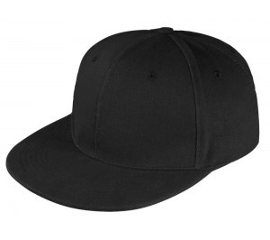Бейсболка Unit Snapback с плоским козырьком, черная
