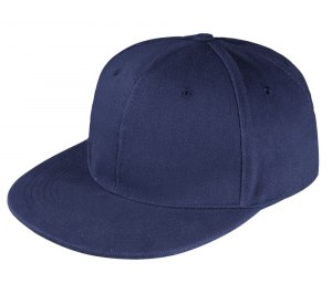 Бейсболка Unit Snapback с плоским козырьком, темно-синяя