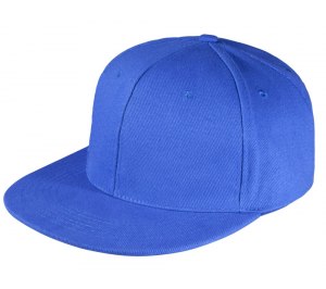 Бейсболка Unit Snapback с плоским козырьком, ярко-синяя