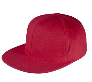 Бейсболка Unit Snapback с плоским козырьком, красная