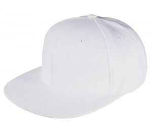 Бейсболка Unit Snapback с плоским козырьком, белая