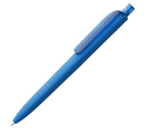 Ручка шариковая Prodir DS8 PRR-T Soft Touch, голубая