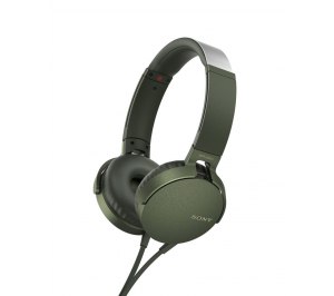 Наушники Sony XB-550, зеленые