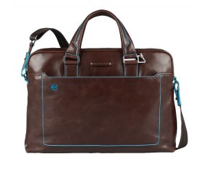 Сумка для ноутбука Piquadro Blue Square, красно-коричневая