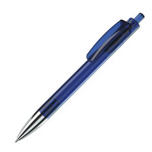 TRIS CHROME LX, авторучка шариковая, прозрачный синий/хром