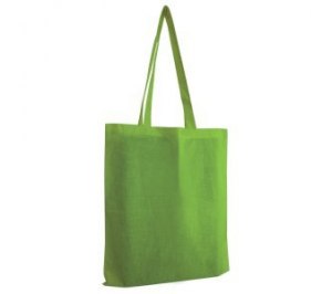 Сумка для покупок из хлопка "Eco"; зеленый