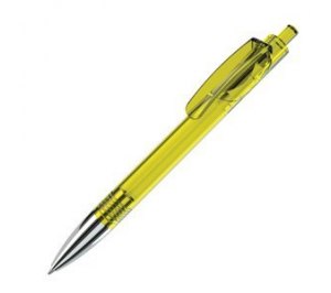 TRIS CHROME LX, авторучка шариковая, прозрачный желтый/хром