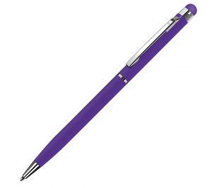 TOUCHWRITER, ручка шариковая со стилусом для сенсорных экранов, фиолетовый/хром, металл  