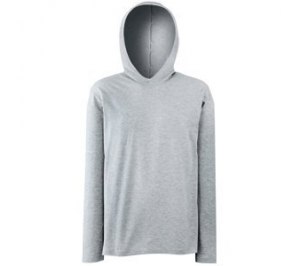 Футболка "Long Sleeve Hooded T", серо-лиловый