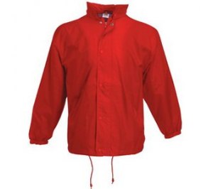 Ветровка "College Jacket", красный, 100% нейлон, 65% п/э, 35% х/б, наружная часть 74 г/м2