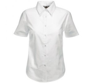  "Lady-Fit Short Sleeve Oxford Shirt", , 70% /, 30% /, 130 /2