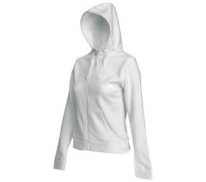 Толстовка "Lady-Fit Hooded Sweat Jacket", белый