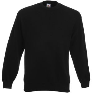 Толстовка "Set-In Sweat", черный_L, 80% х/б, 20% п/э, 280 г/м2
