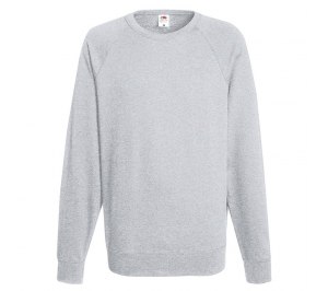 Толстовка мужская " REGLAN LIGHTWEIGHT", серый_L, 80% хлопок, 20% полиэстер, 240 г/м2