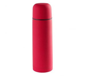 Термос вакуумный "Flask",сталь с покрытием софт тач, красный, 500 мл.