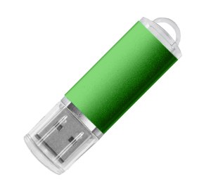 USB flash-карта "Assorti" (16Гб), зеленая, 5,8х1,7х0,8 см, металл
