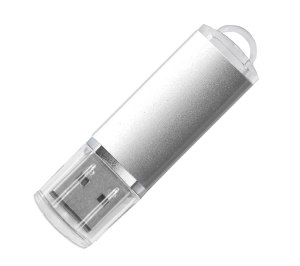 USB flash-карта ASSORTI (32Гб), серебристая, 5,8х1,7х0,8, металл