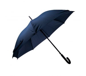 Зонт-трость ANTI WIND, полуавтомат, пластиковая ручка, тёмно-синий; D=103 см 