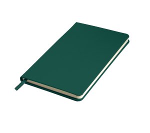 Бизнес-блокнот SIMPLY FIRM, А5,  зеленый, кремовый блок, в линейку