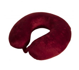Подушка дорожная  "SOFT"; memory foam, микрофибра, красный